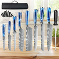 8PCS Utility Kitchen Knifes Resin Handle Carbon Steel Chef Knives Meat Cleaver Fruit Vegetable Slicing  Knife Cooking Tool