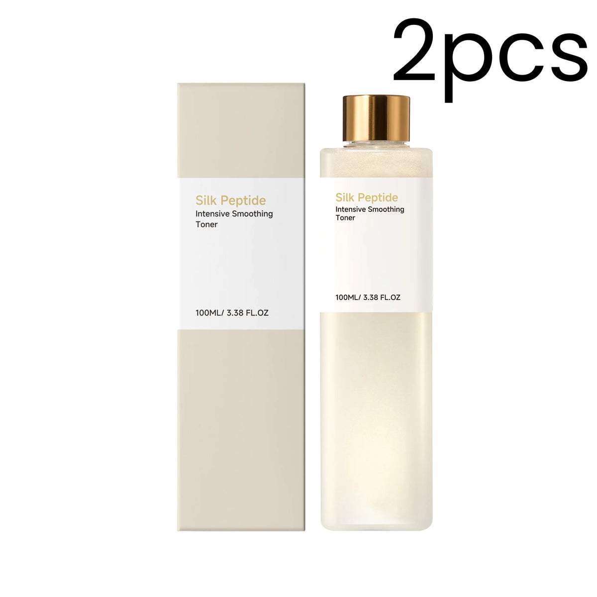 Silk Peptide Toner Long Lasting Moisturizing Deeply Nourishing Revitalize Skin Smoothing Gentle Intensive Smoothing Toner 100ml