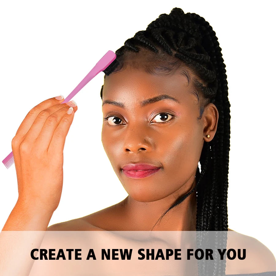 30g Edge Control Gel Women and Kid Hair Finishing Styling Wax Cream Hairline Finishing Artifact with Edge Brush & Hair Band Kit