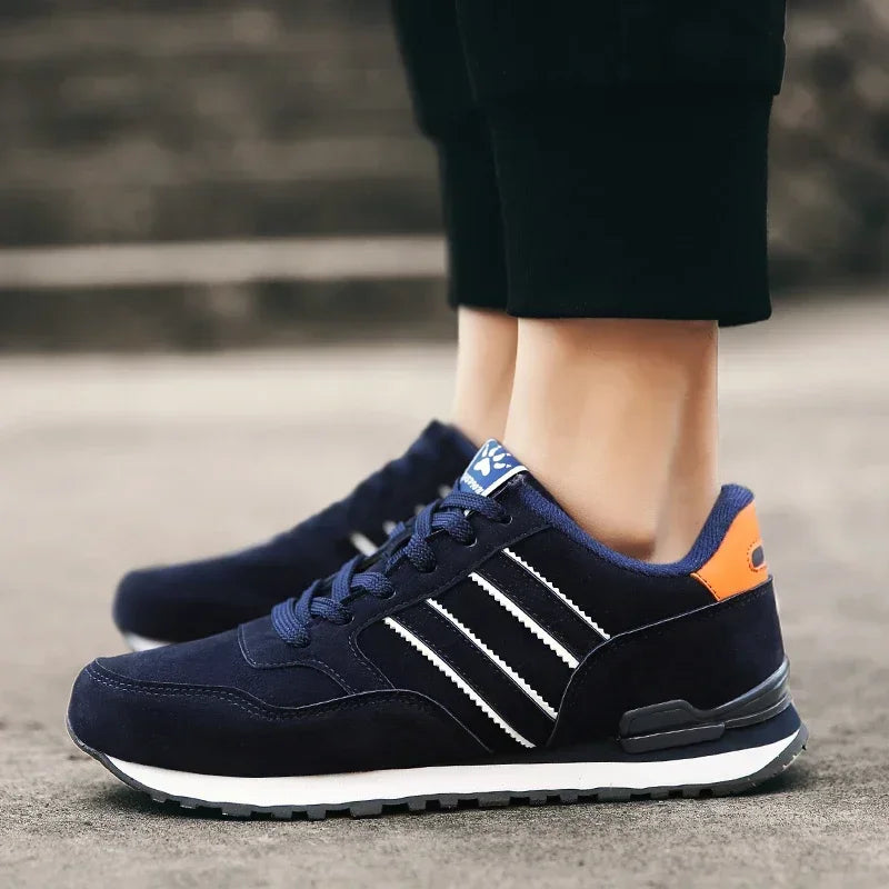 High Quality Men's Sneakers Leather Casual Shoes Autumn 2025 New Breathable Men Shoes Tenis Male Flat Shoe Zapatillas Hombre