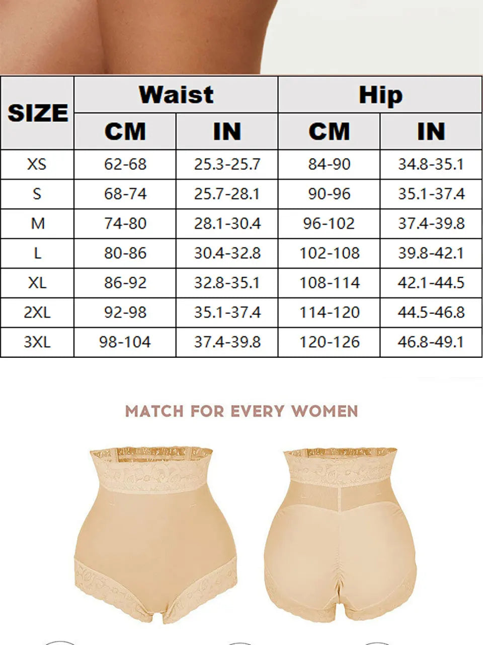 Compression Body Shapewear Panties for Women Mid-Waist Trainer Booty Enhancer Underwear Anti-Slip Lace Butt Lifter Underwear