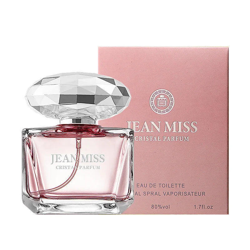 Premium Gift Box – Arabian-Style Pink Crystal Floral Cologne for Women, with Creamy Rose Scent, Made in Vietnam, Southeast Asia