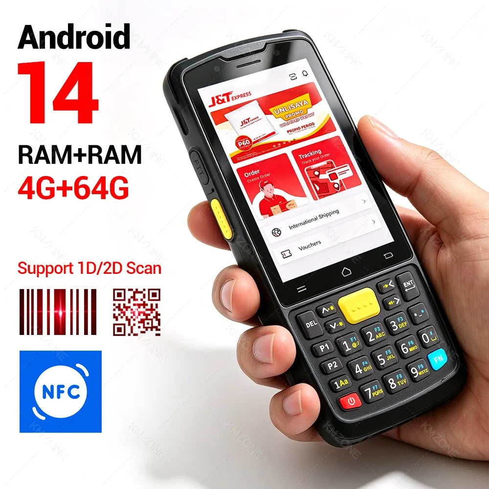 IData K3 Pro Android 12/14 with 1d 2D Barcode Handheld Terminal PDA Data Collector 4G For Flash kit, J&T, SPX, Ninja Express