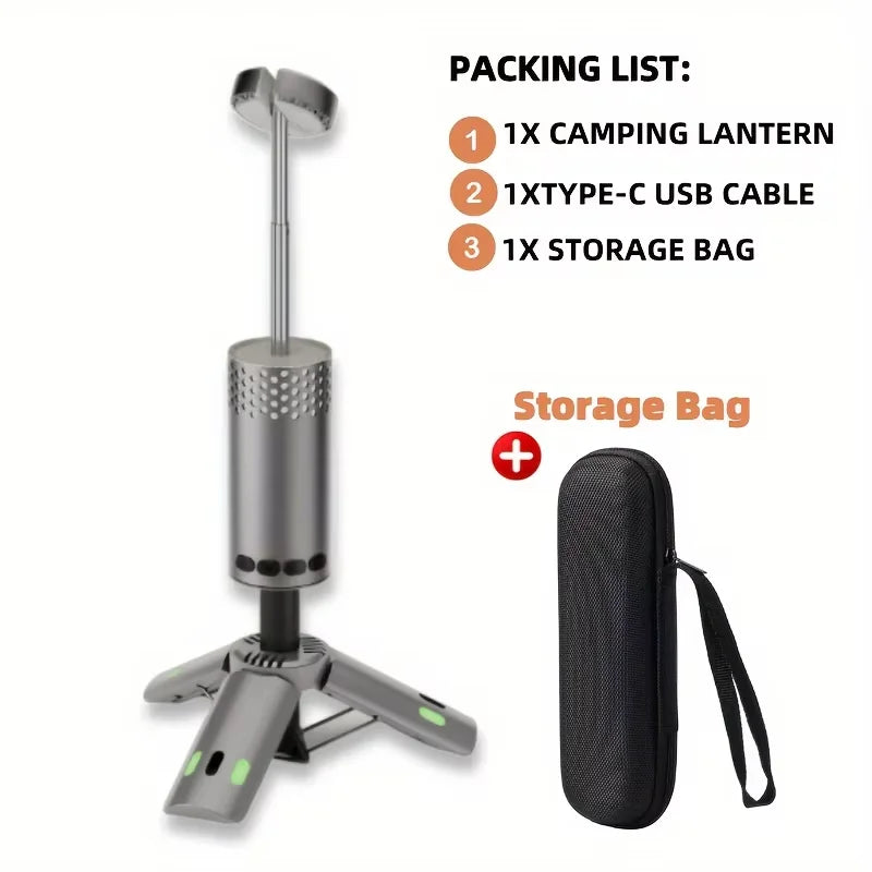 Outdoor Charging LED Camping Light for Work, Portable Telescopic Ultra High Brightness Lighting