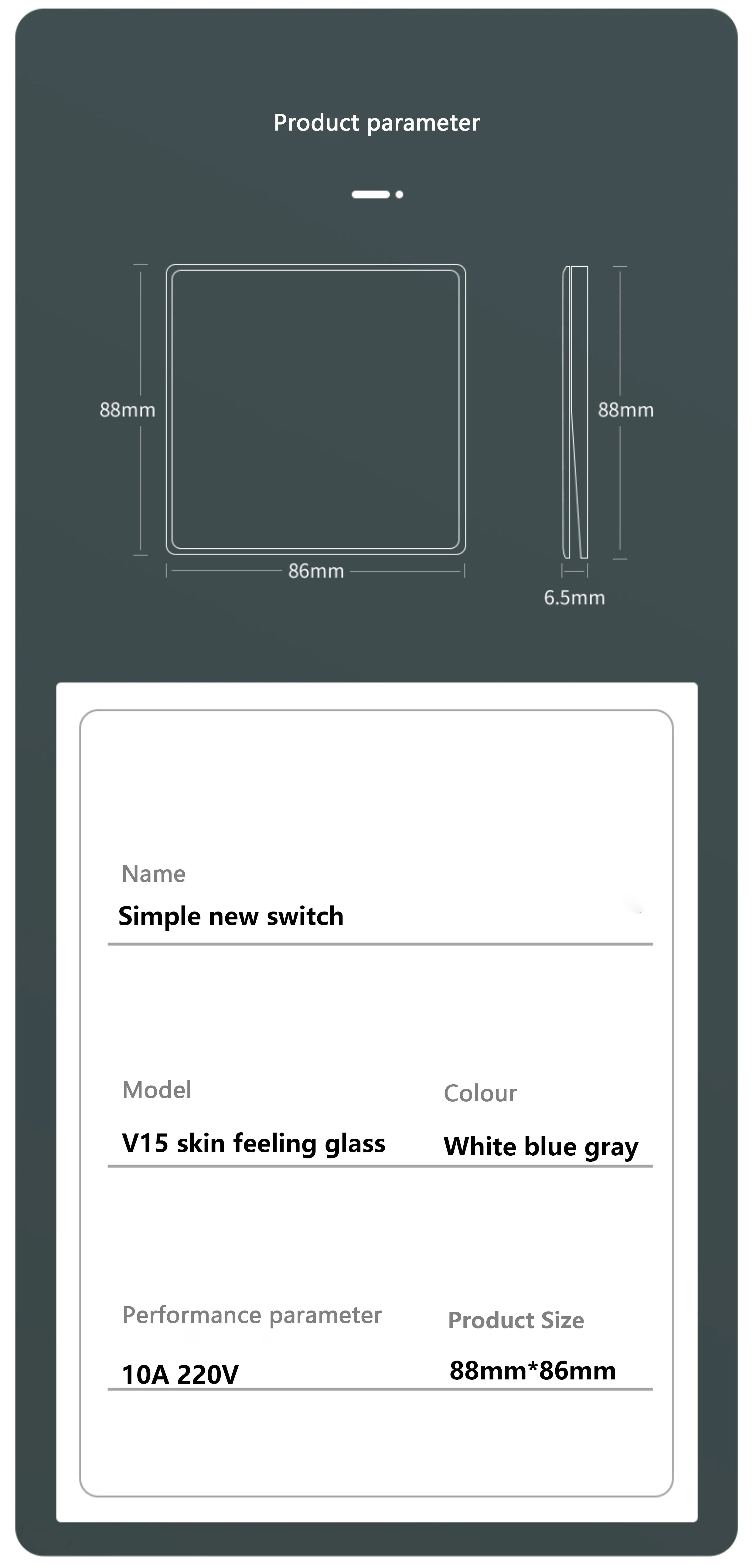 86 Type White Universal Wall Light Switch Tempered Glass EU Korea Electrical Switch 220V 1/2/3/4 Gang 1/2 Way Button Wall Panel