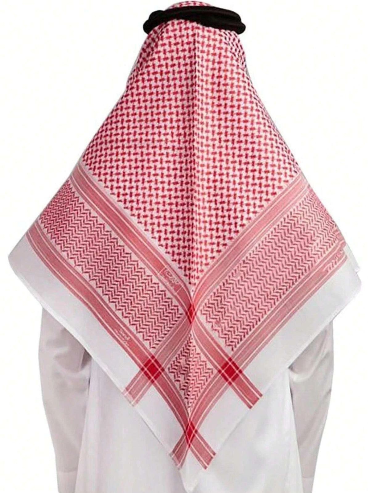 New Arab Shemagh Muslim Keffiyeh Head Wrap Tactical Desert Head Neck Scarf Military Shawl Arabic Scarf Headwear with Agal Rope