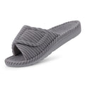 Evshine Memory Foam Women Slippers Fashion Open Toe Orthopedic House Slippers Corduroy Bedroom Slides Cotton Shoes For Women