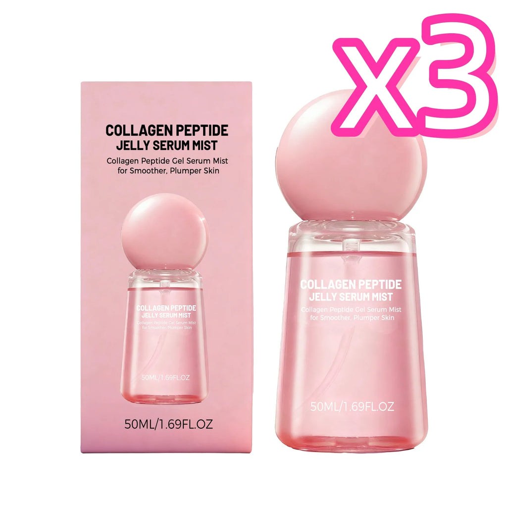 Collagen Peptides Jelly Serum Mist Brighten Skin Tone Smooth Dry Lines Hydrating Face Reduce Roughness Tighten Pores Face Spray