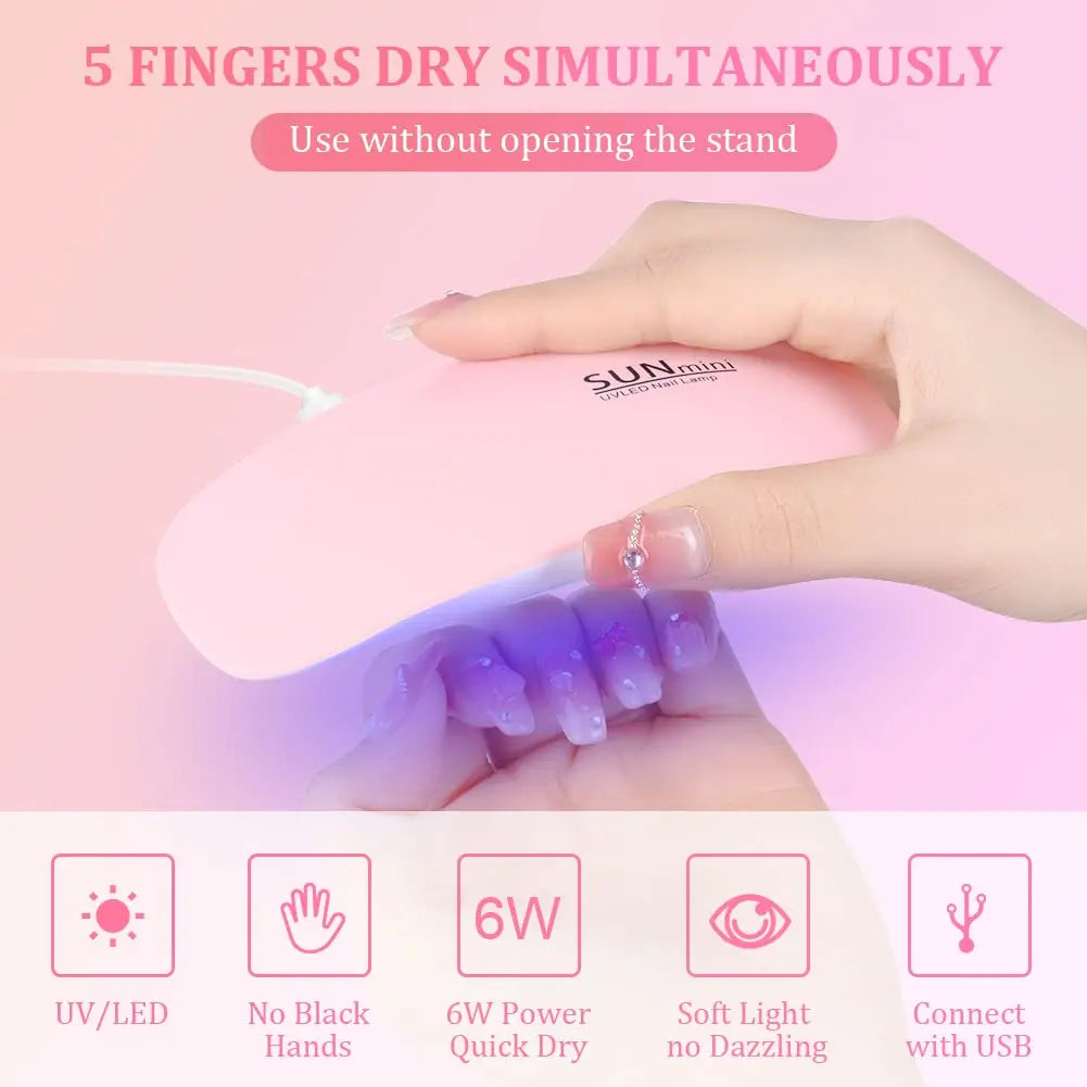 Nail Lamp Foldable UV LED Lamp for Nails Machine UV LED Gel Quick Drying Dryer Lamp Manicure Tool Professional Equipme