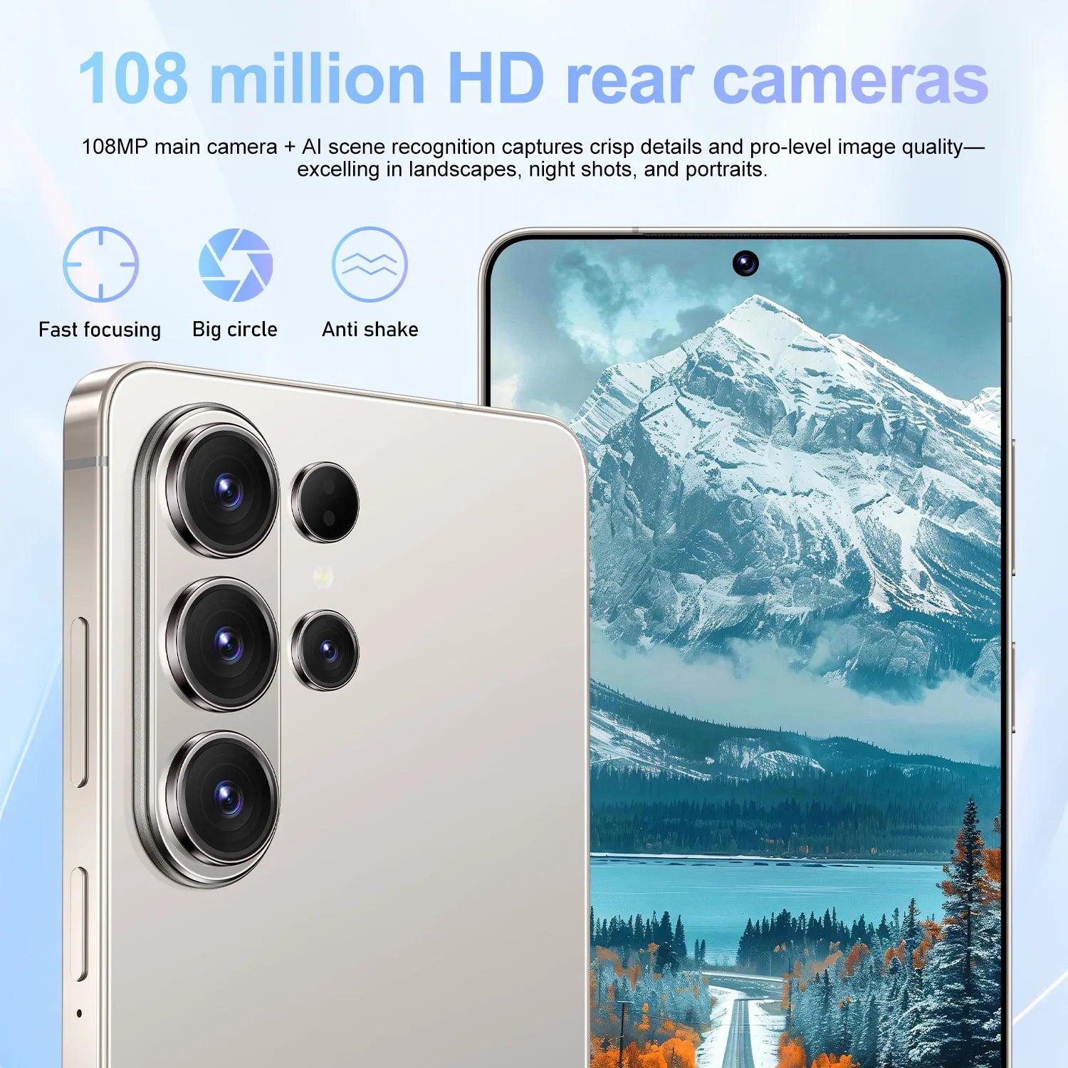 2026 NEW Global Version S26 Ultra 4G 5G Dual Card Dual Standby System Original Intelligent 7.3inch 8000mAh Battery Arrival