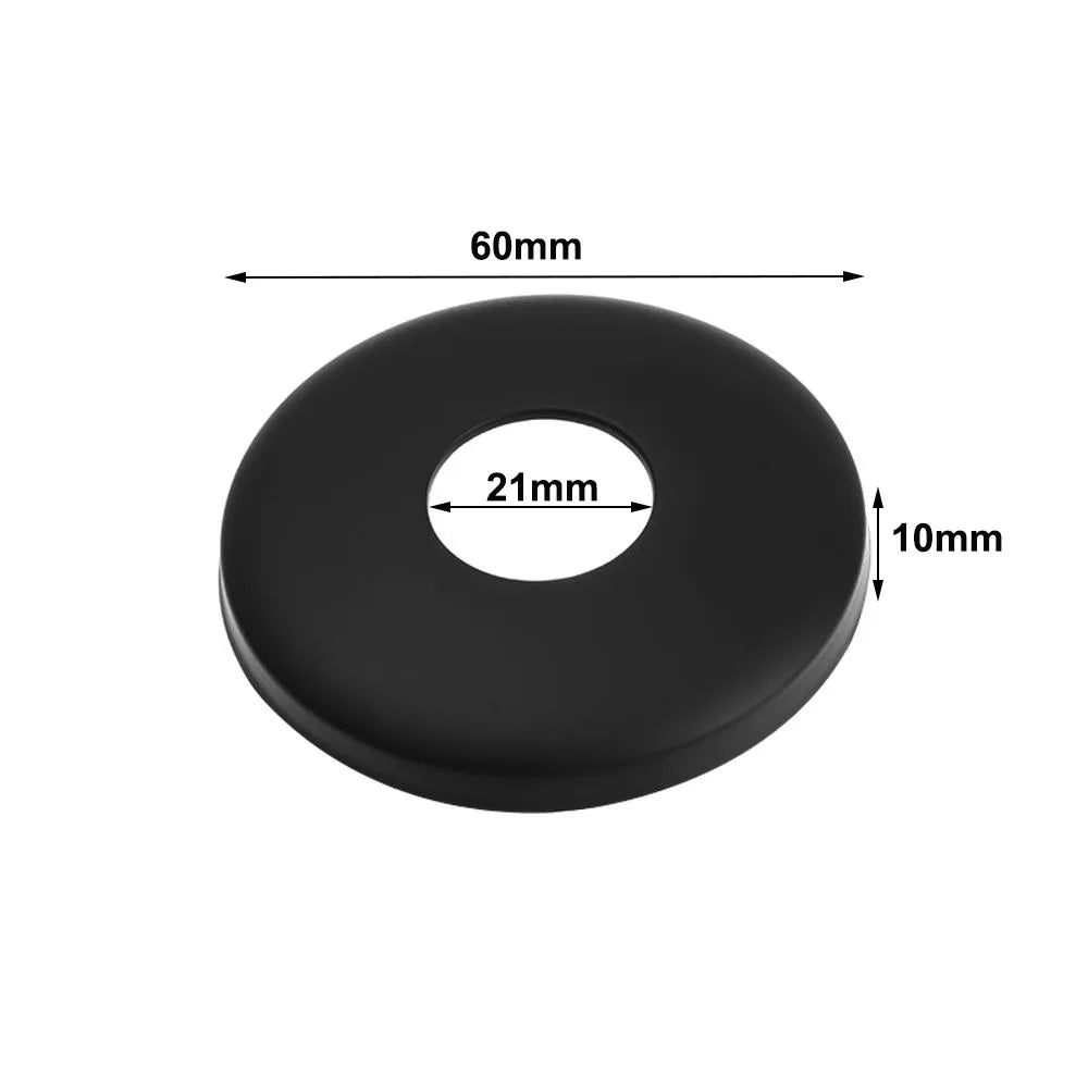 Black Stainless Steel Shower Arm Flange Replacement Wall Split Flange Faucet Decorative Cover Kitchen Bathroom Accessories