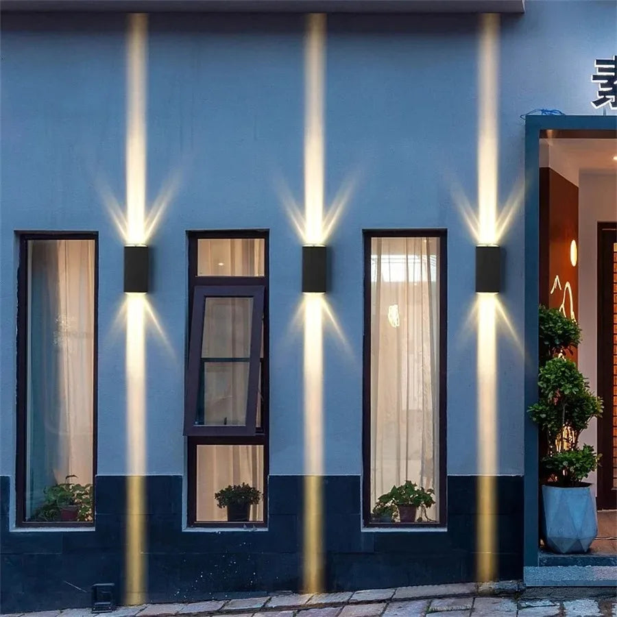 LED Indoor Outdoor Wall Lamps Villa Courtyard Pillar Spotlight Stair Lighting Boundary Home Illumination