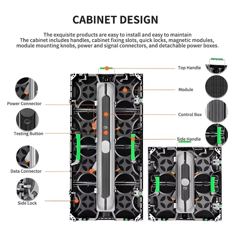 Outdoor P3.91 500x500mm Panel LED Video Wall Outdoor RGB LED Display LED Screen