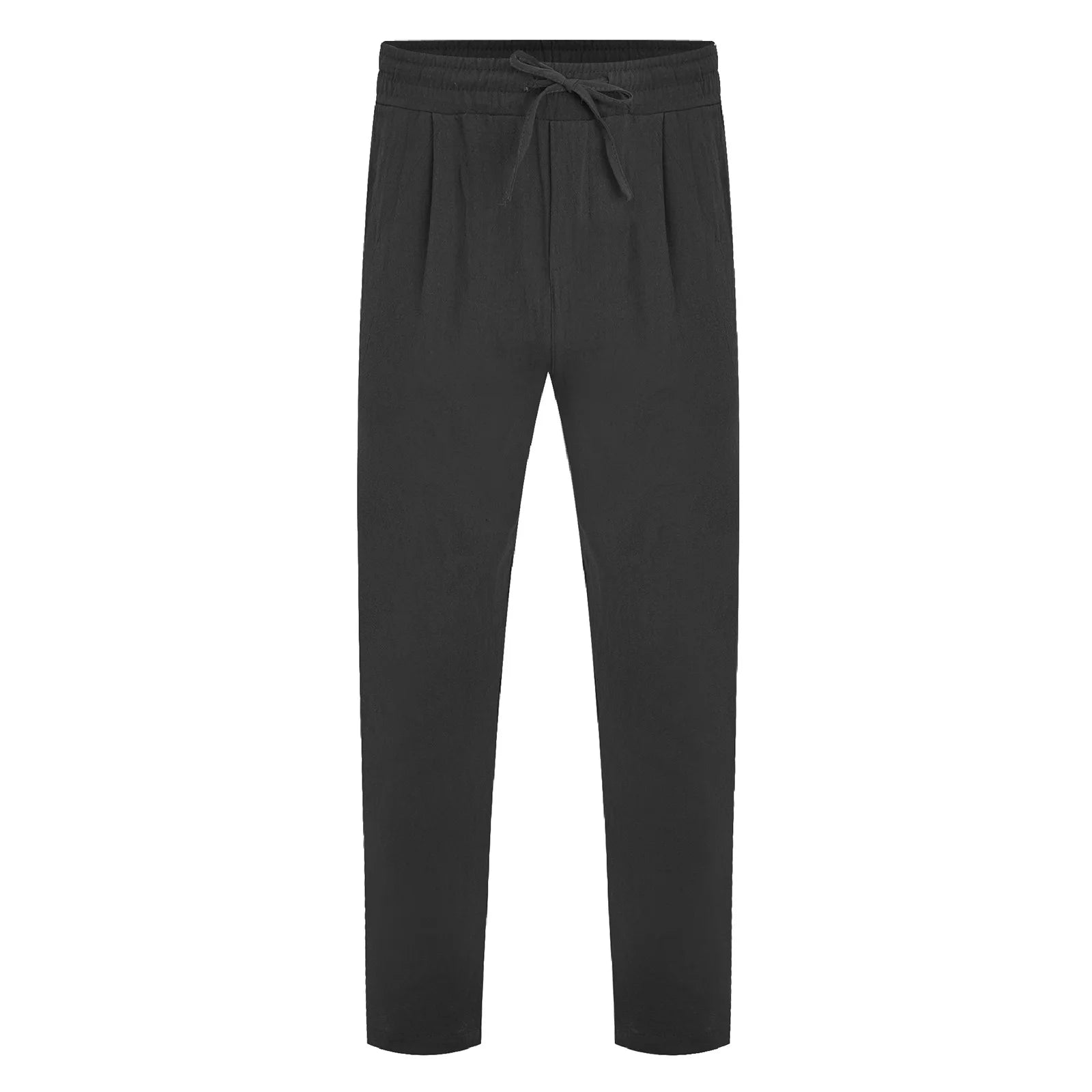 Mens Casual Loose Gym Jogging Fitness Sports Pants Drawstring Elastic Waistband Straight-Leg Trousers Yoga Training Sweatpants