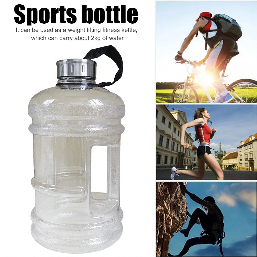 2.2L Gym Water Bottle Large Capacity Sports Water Jug Portable Running Hydration Bottle Multifunction for Camping Hiking