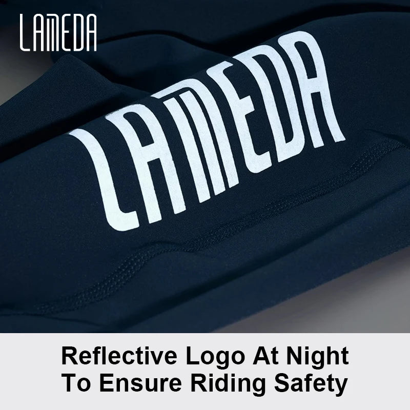 Lameda Women's Bicycle Pants Spring Summer High Elasticity Cycling Bib Pants Quick-drying Bike Trousers With Straps Long Pants