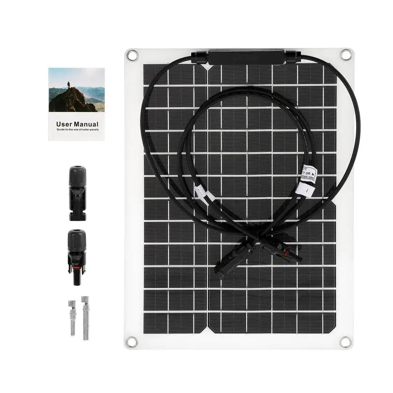 12V to 220V Solar Power System 300W Solar Panel 10A-100A Controller 1500W Modified Sine Inverter Complete Power Generation Kit