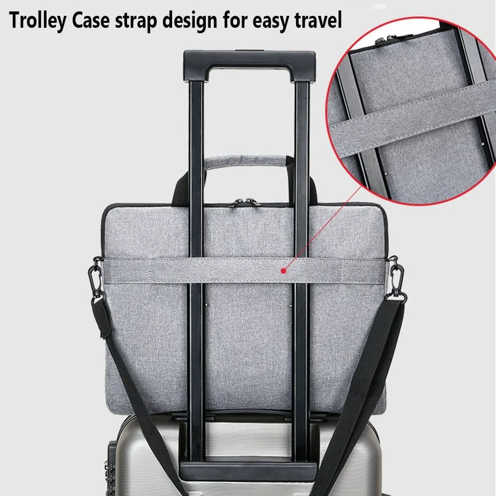 Universal Laptop Sleeve Case Shockproof Large Capacity Laptop Handbag Ultra Thin Business Notebook Cover Tablet Protective Pouch