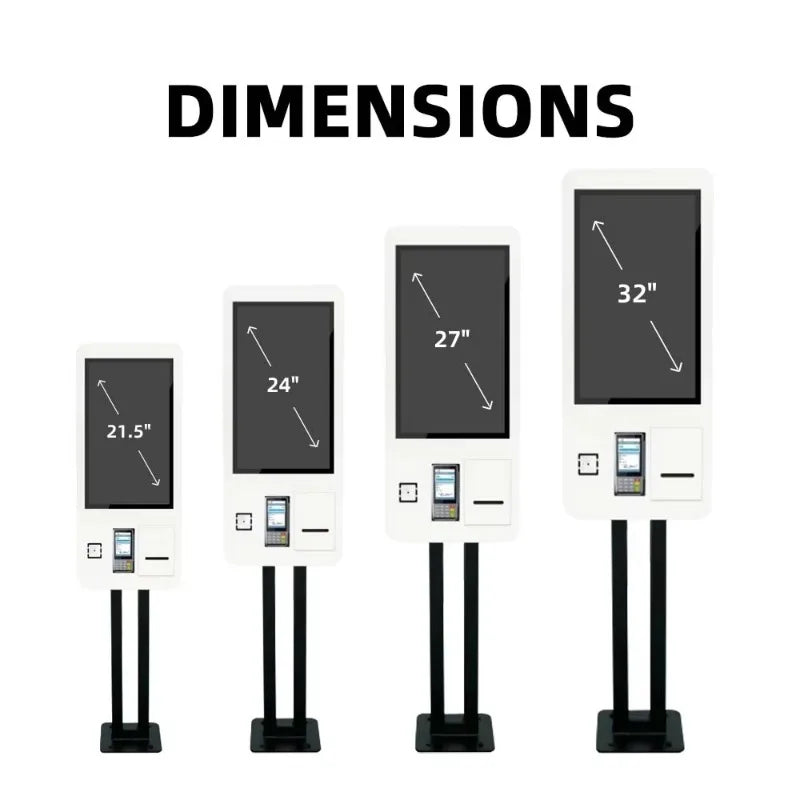 Interactive Self Service Payment Automatic Touch Kiosk Mcdonalds Self Ordering Machine Digital Signage for Restrurant