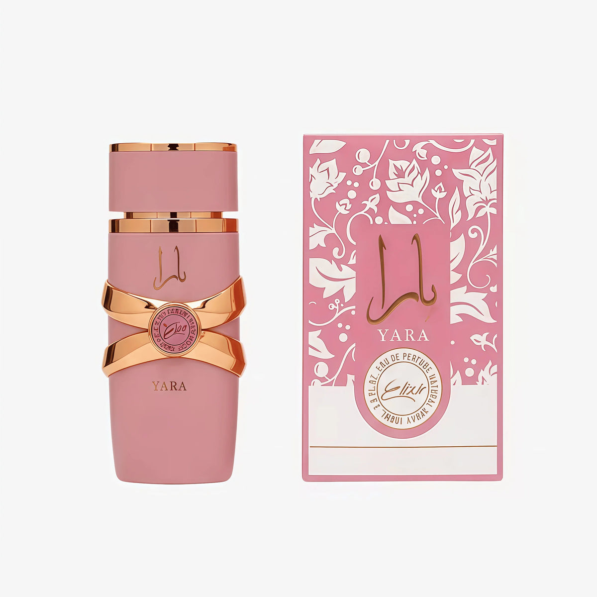 Lattafa Yara Elixir Eau De Parfum Spray 100ml, Long Lasting Sweet Fruity Floral Vanilla Musk Fragrance, Luxury Pink Gold Bottle Arabian Perfume for Daily Occasion Gift Collection
