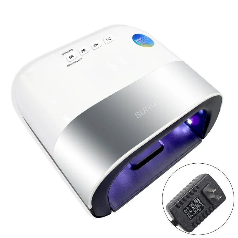 UV LED Cordless Manicure Lamp, UV Lamp for Gel Nail 4 Smart Toe and Nail Timer and Sensor Manicures with Settings