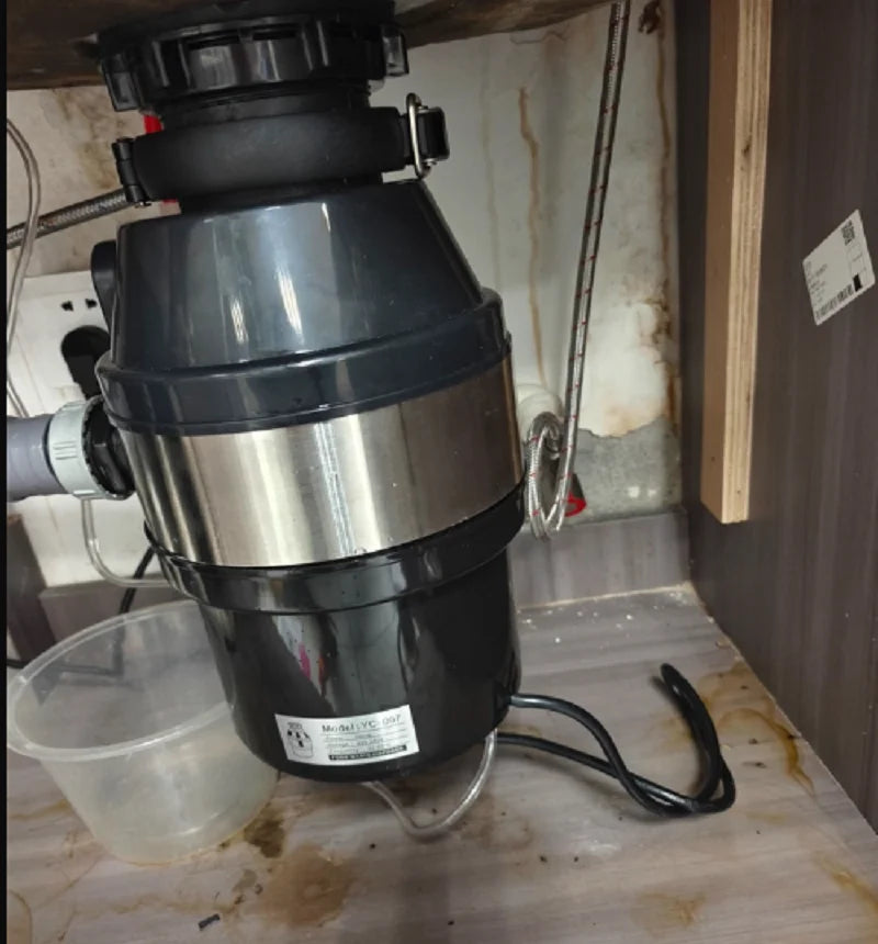 220V Garbage Disposer Kitchen Sewer Kitchen Waste Food Crusher Household Life Disposer Machine Household Crusher DA