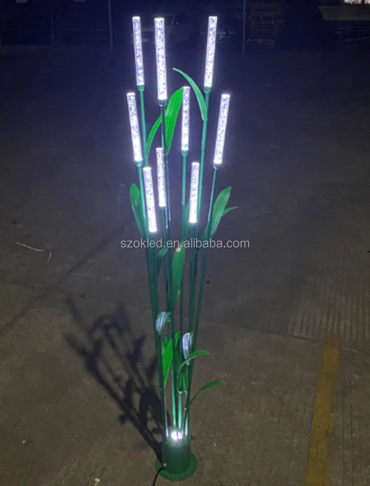 Theme Park Lighting Easy Installation Outdoor Waterproof PMMA Fiber Optic Reed Light