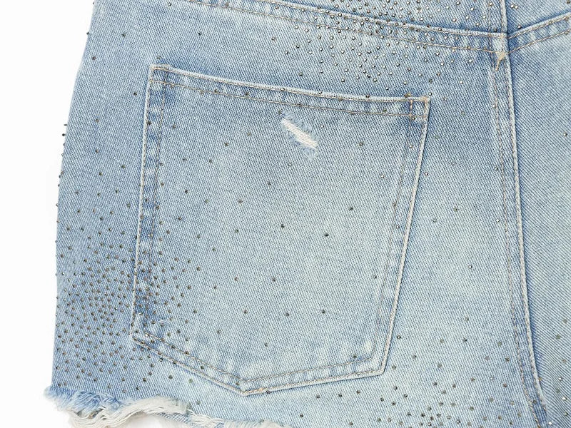 MUJER Denim Mini Shorts Women High Waist Bermuda Shorts Woman Summer Jeans Shorts for Women Streetwear Casual Women's Shorts
