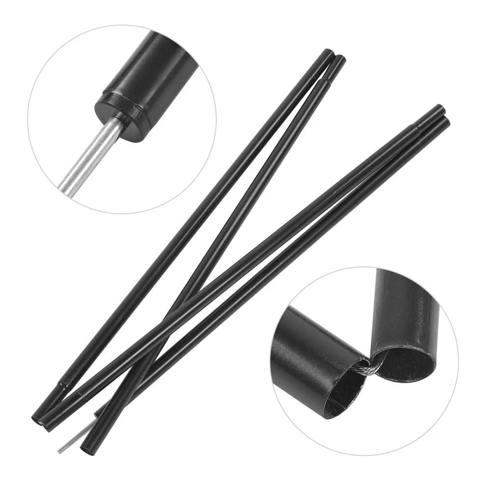 2m Iron Tent Rod Tent  Tent Pole Outdoor Iron Tent Shelter Canopy Supporting Folding Rod Pole for Hiking Camping Tent Rod