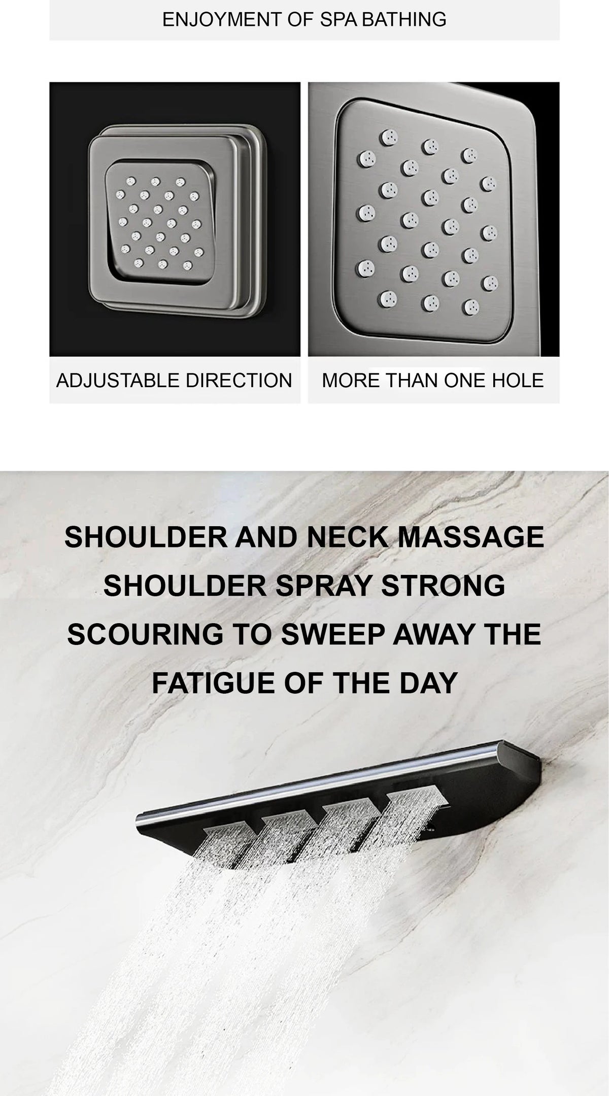 Luxury Bathroom Ceiling Embedded Rain Shower Head LED Digital Display Thermostatic Mixer Hot Cold Water Rainfall Shower System