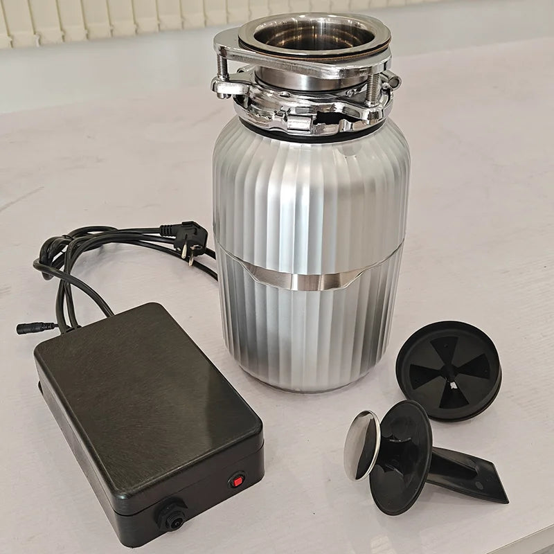 Motor 1200W Electric  Sink Food Waste Disposer with Smart Grinding & Shutdown Stainless Steel 2