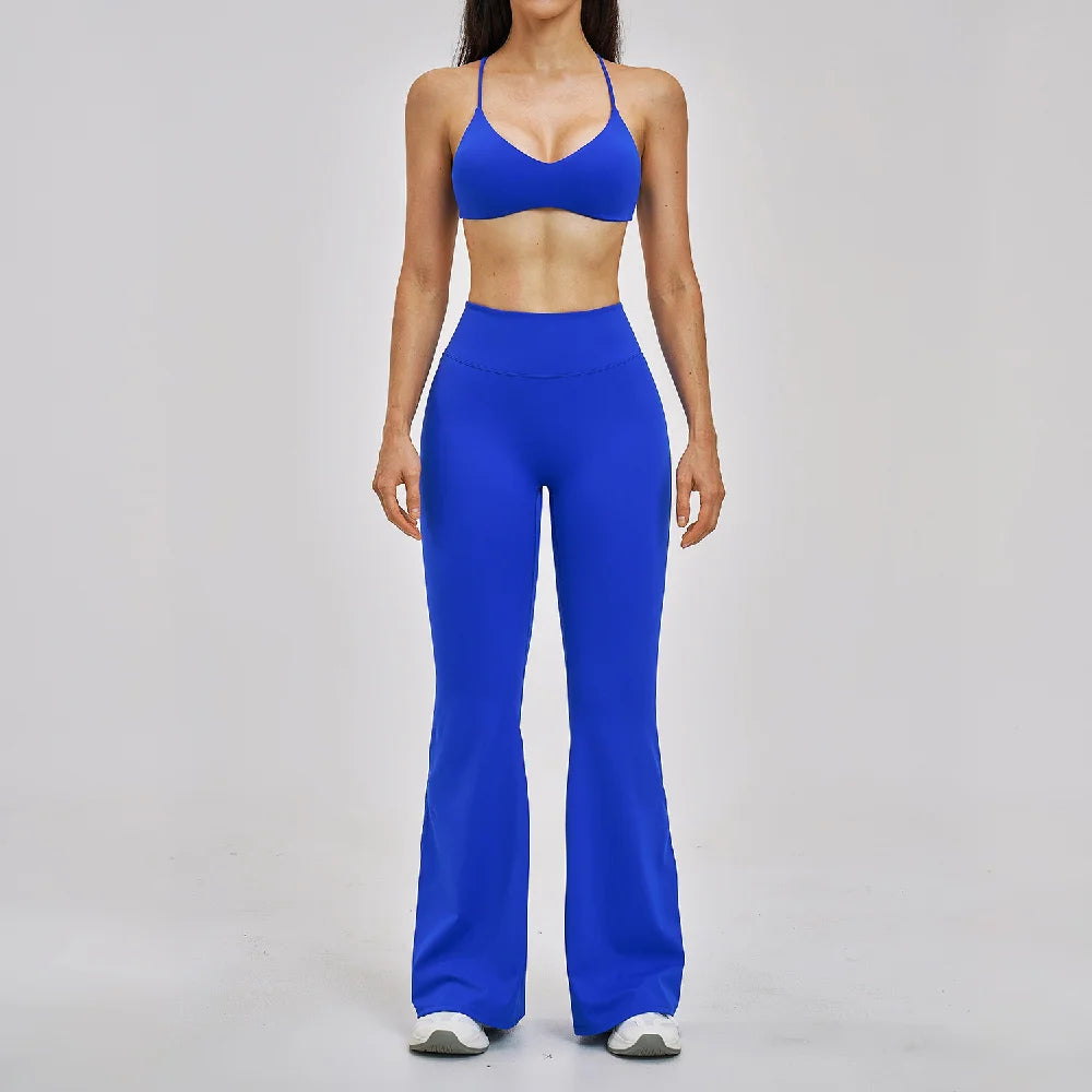 Yoga Set 2PCS Women's Clothes Sports Outfits Fitness Tracksuit Gym Shockproof Workout Clothing Female Fitness Suit Athletic Wear