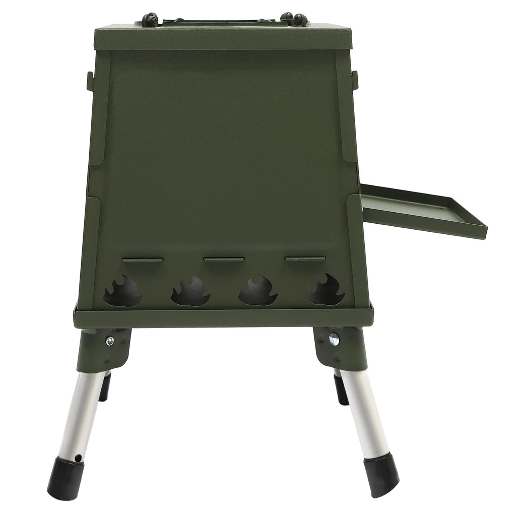Tent Stove | Black/Green | Portable Wood Stove for Camping Outdoor | Tent Heater Camping Stove Wood Tent Stove Outdoor