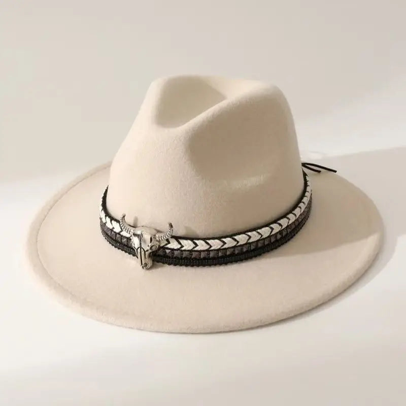 New Heart Shaped Cowboy Head Accessories Cowboy Hat Felt Hat New Men's and Women's Outdoor Hat Knight Hat