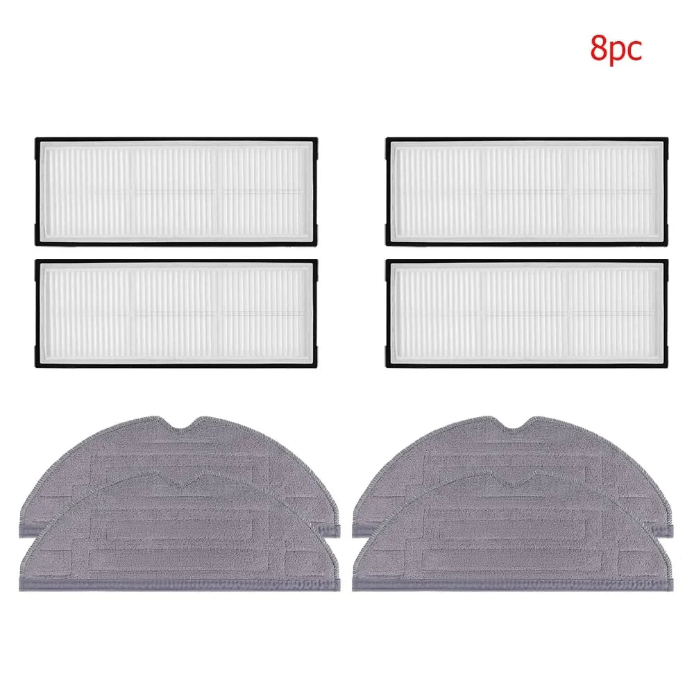Compatible For Roborock S8 S8 Pro Ultra S8+ Robot Vacuum Cleaner Main Brush Side Brush HEPA Filter Mop Cloths Dust Bags Parts