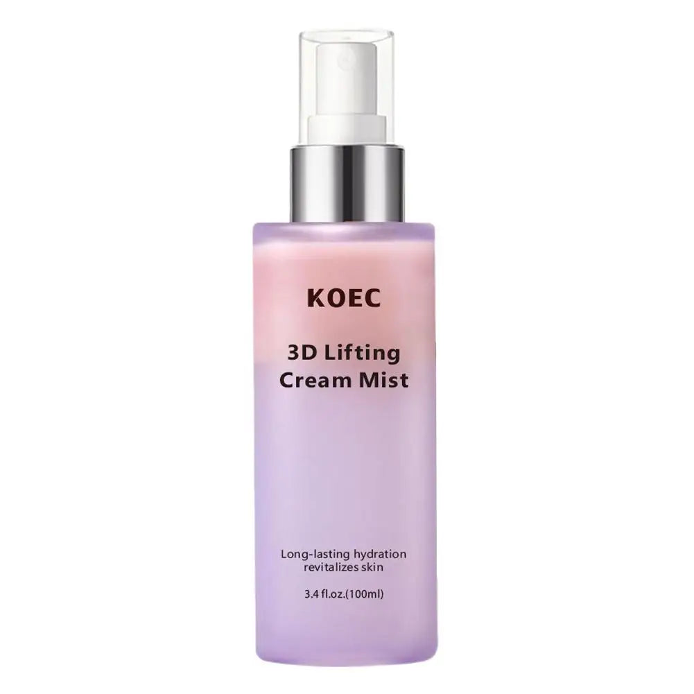 KOEC 3D Lifting Skincare Kit - Face Neck Lifting Cream Ampoule Essence Cream Mist Deep Hydration Firming Anti-Aging For Women