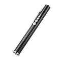 Portable Mini LED Pen Light Multi Function Pocket Clip LED Torch Lamp USB Rechargeable with Dual Lamp Nursing Flashlight
