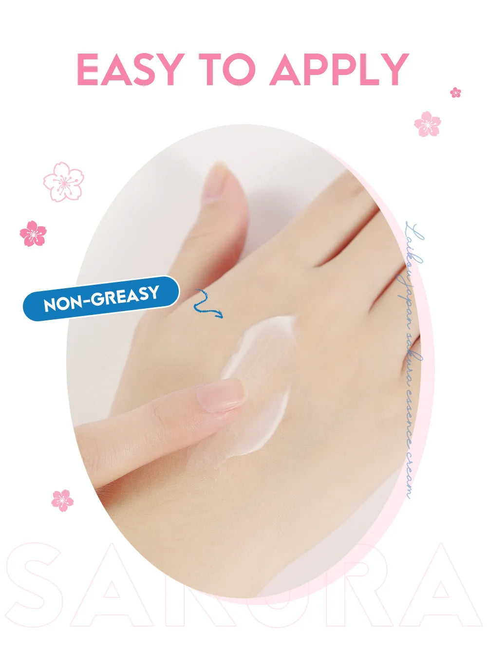 LAIKOU New Sakura Essence Cream Moisturizing Face Cream Nourish Skin Improving Dryness Face Brightening Cream Skin Care 25g