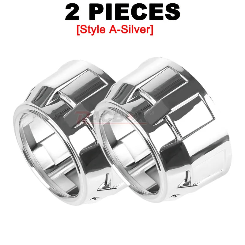 1/2pcs 2.5 Inch Projector Len Car Styling  Cover Shroud Shell Headlights Len Mask For 2.5inch Bi Xenon Bi-LED Headlamp Retrofit
