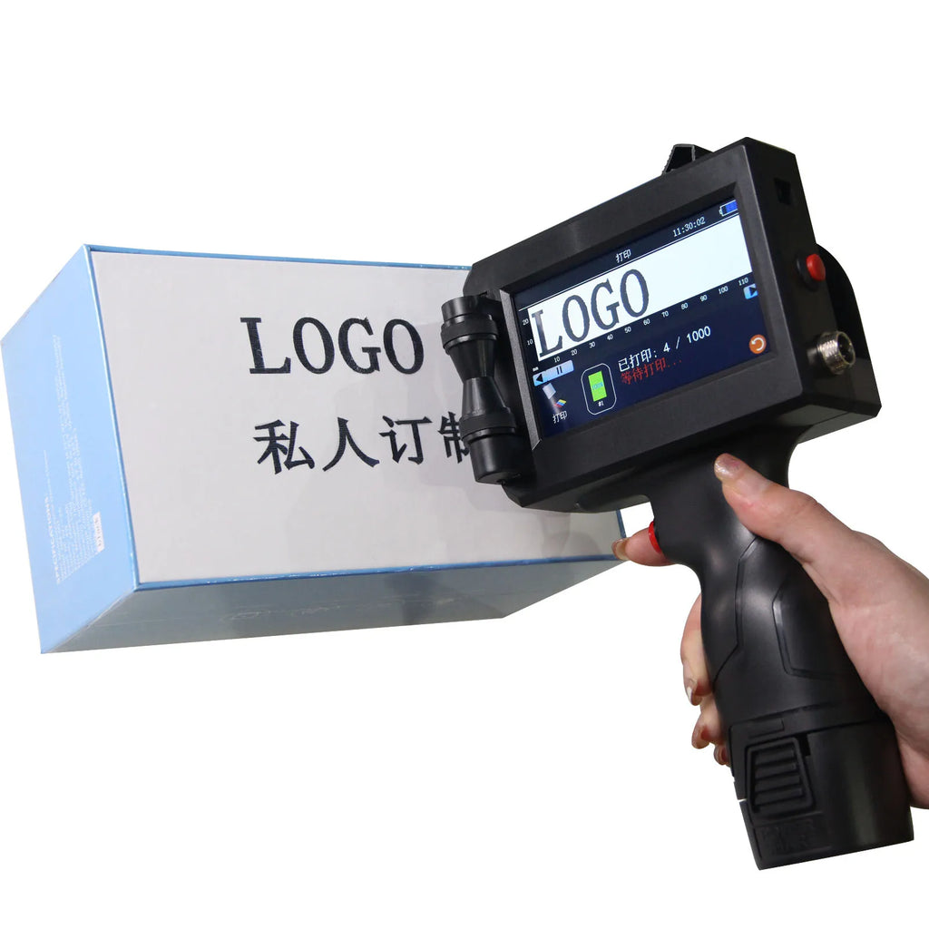 25.4mm QR Bar Batch Code Variable Number Variable Date Logo Expiry Date Lable Portable Hand Jet Handheld Thermal Inkjet Printer