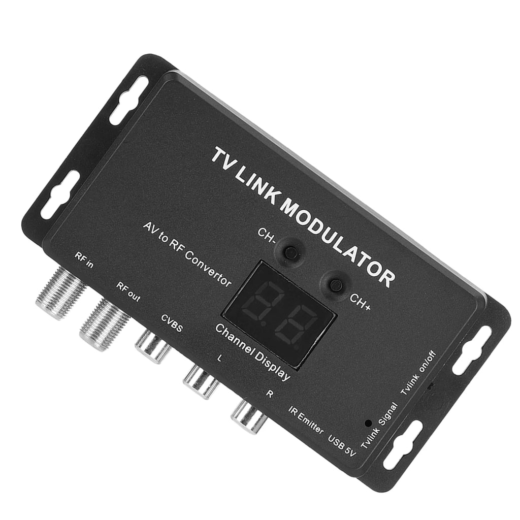 IR Extender Adapter TM70 UHF TV LINK Modulator AV To RF Converter IR Extender With Channel Display Modulator AV To RF Converter