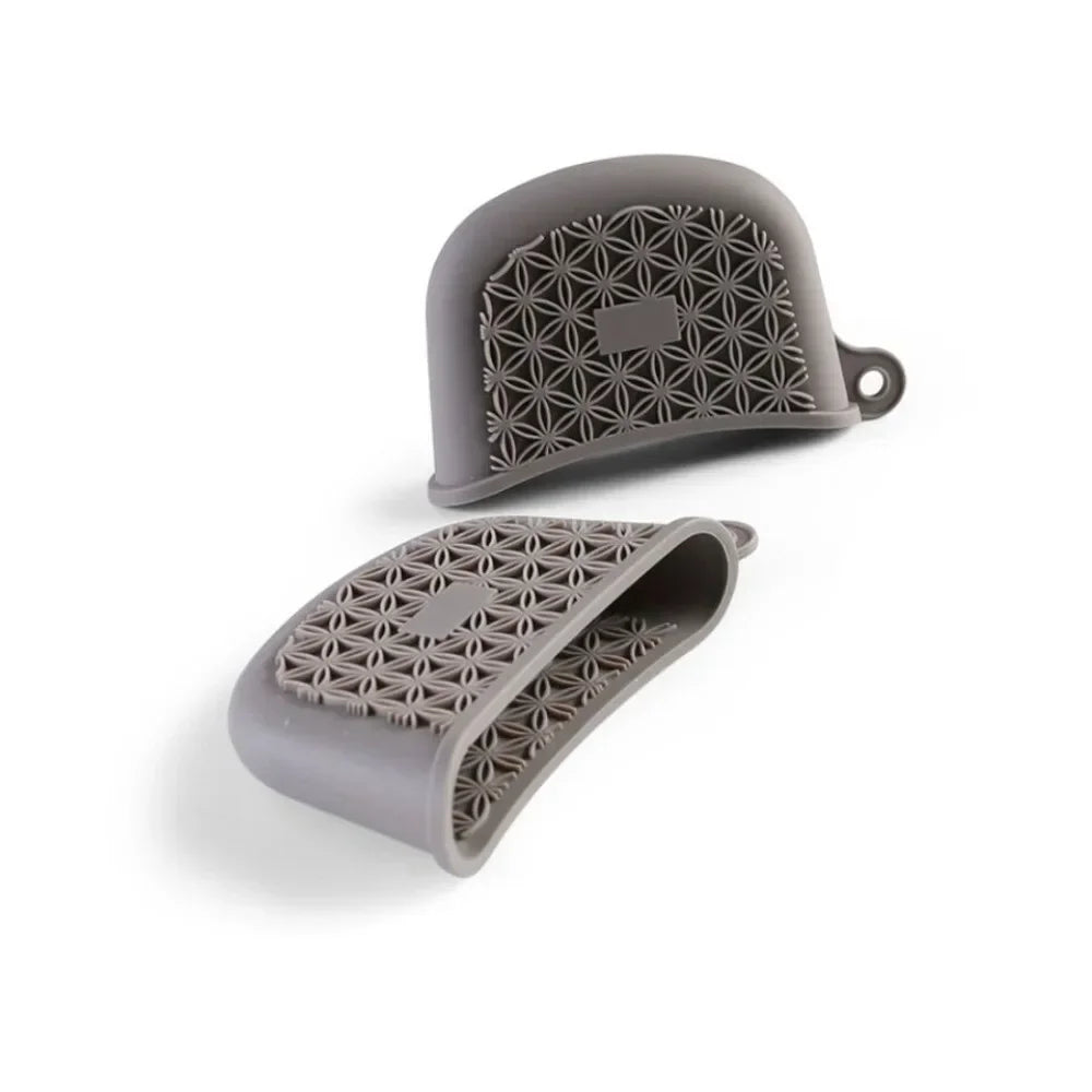 Thickened Silicone Pan Handle Cover Heat Insulation Pot Ear Clip Steamer Casserole Pan Handle Holder Non-slip Kitchen Gadgets