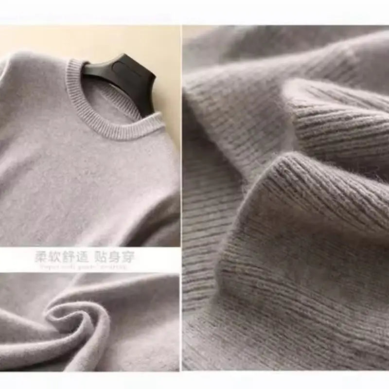 Cashmere Cotton Blended Thick Pullover Men Sweater 2025 Autumn Winter Jersey Hombre Jumper Pull Homme Hiver Knitted Sweaters