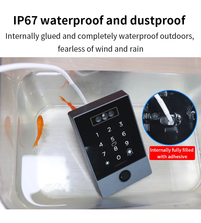TTLOCK Home Security Visual Intercom Face Recognition Fingerprint WiFi Intelligent 13.5Hz Waterproof IP67 Access Control