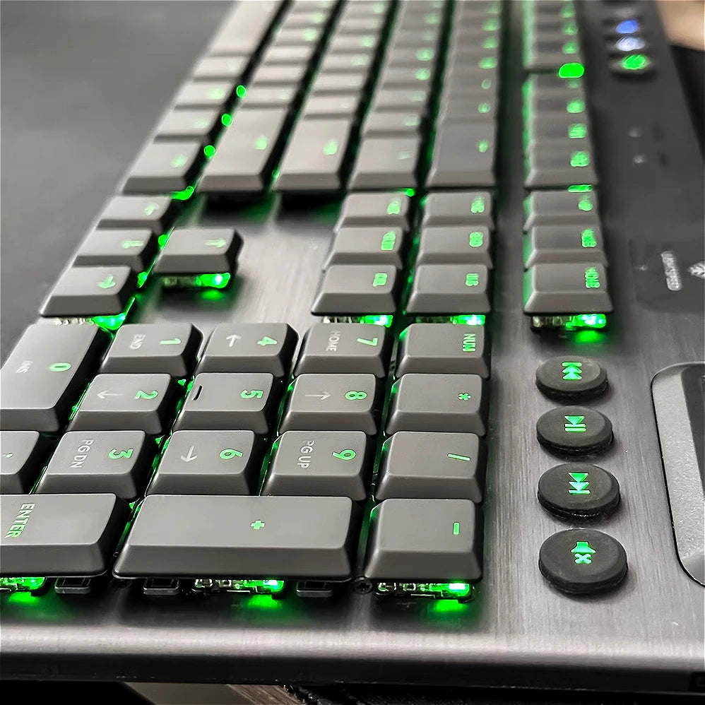Matte version black G913 G913TKL keycap G915 G915TKL mechanical keyboard matte light-transmitting non-slip keycap