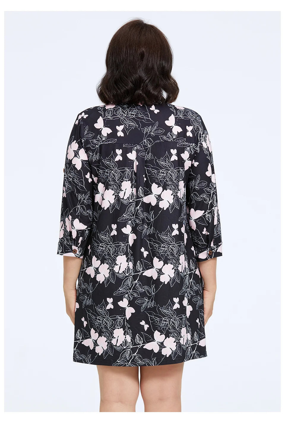 Astrid Women's Dresses 2023 New Long Sleeves Plus Size Floral Print Elegant Dress Stand-Up Collar Party Dresses Daily Office