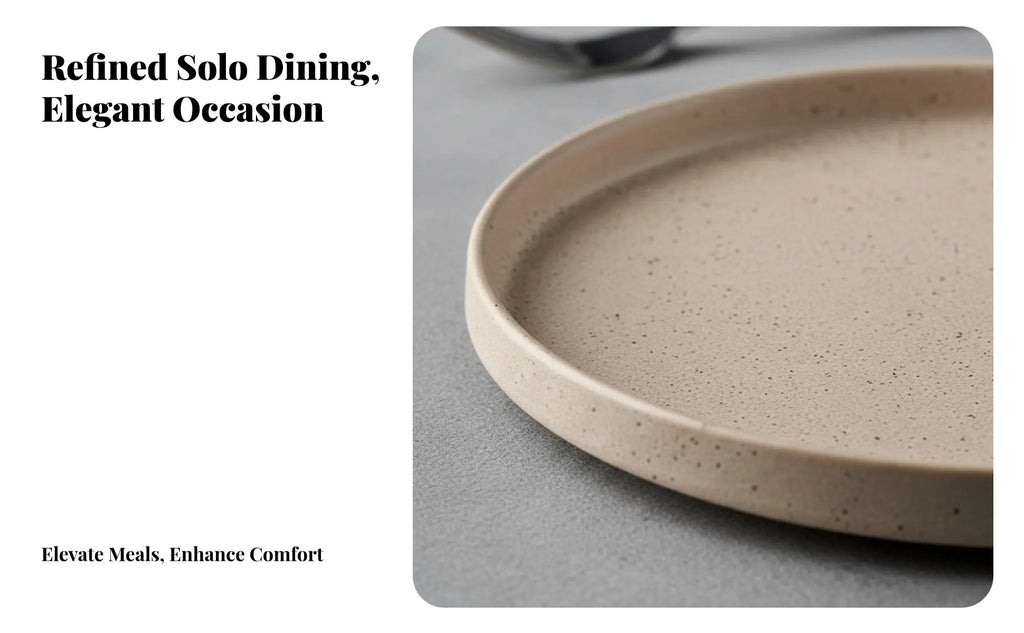 Ceramic Dinnerware Set, Single-Person Tableware, Matte Gray Bowl Plate Mug Spoon, High-End Hotel, Creative Ins Design