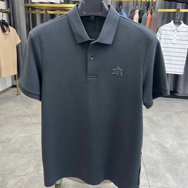 100% pure cotton high-end short sleeve men's polo shirt summer designer luxury brand embroidered Paul T-shirt fashion men's wear