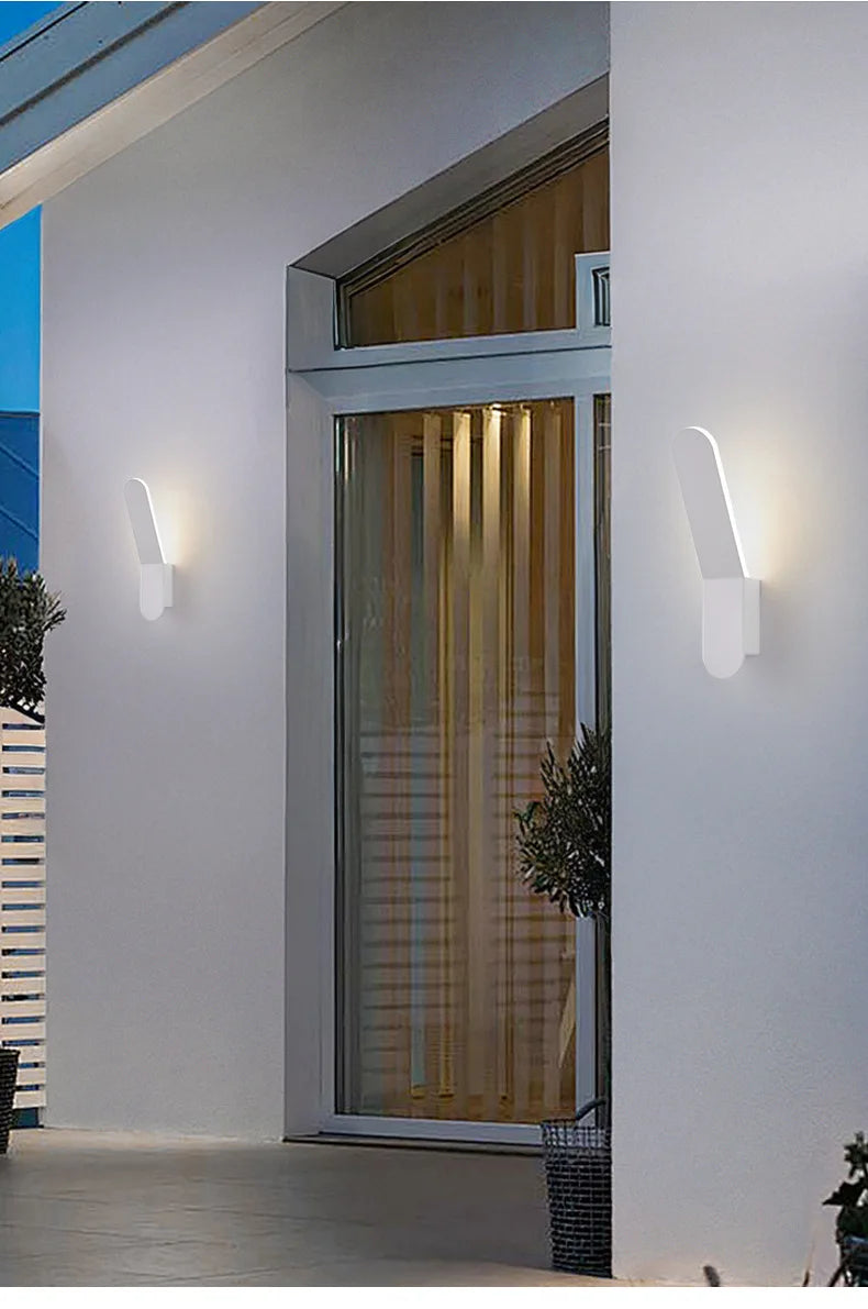 LED outdoor wall lamp IP65 modern simple waterproof hotel villa garden door creative outdoor lighting