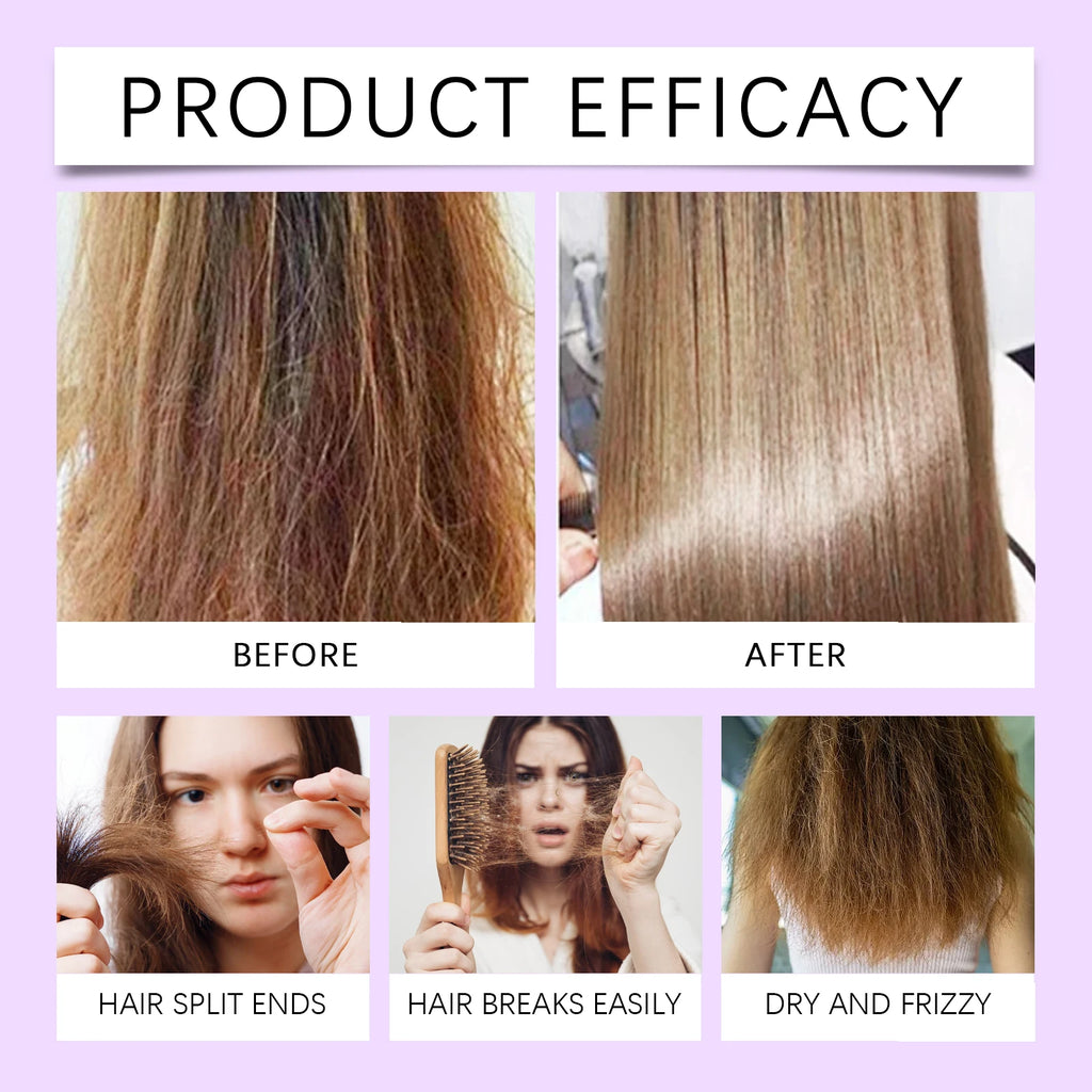 Purple Shampoo For Hair Care After Dyeing Deep Hydration Nourishing Scalp Long Lasting Lock Color Smoothing Hair Frizz Control